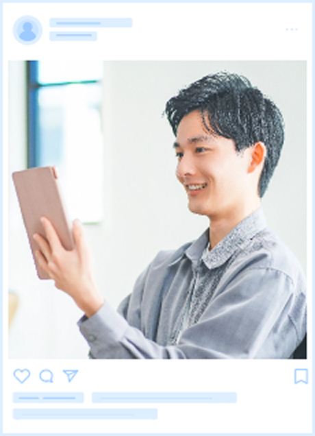レッスン中の男性