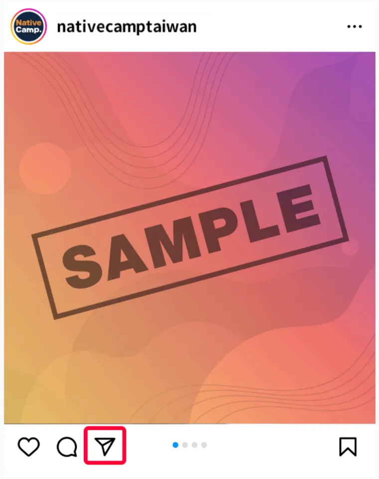 Instagram投稿画面