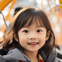 幼児がオンライン英会話を楽しむ体験談と笑顔の女の子の写真