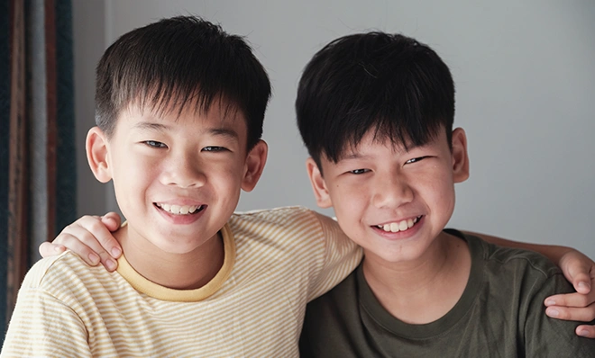 兄弟で英検に合格！送迎不要で 家計にも優しくて助かります。