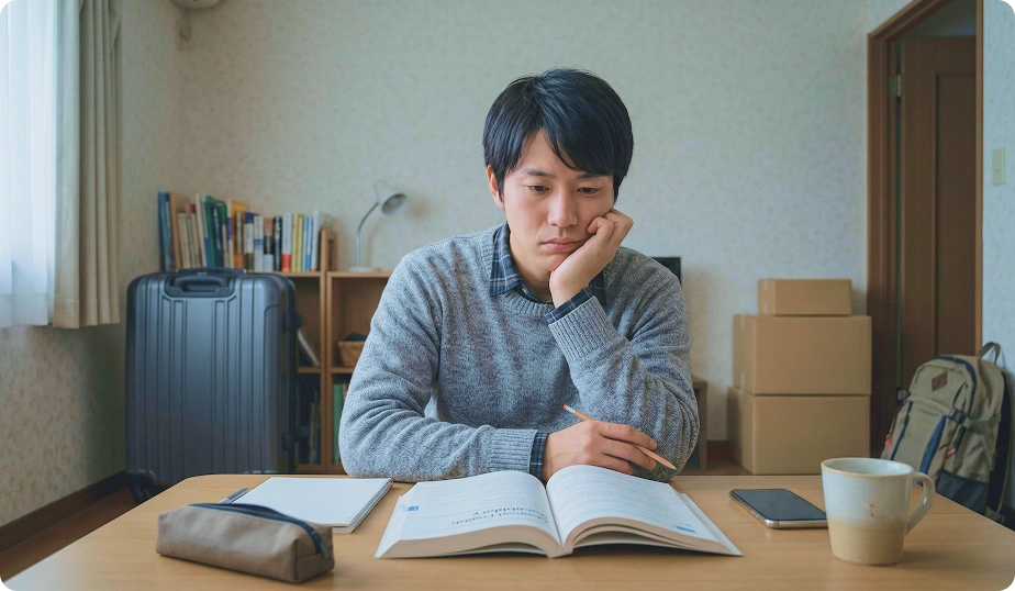 帰国後に英語力が低下して悩んでいる様子