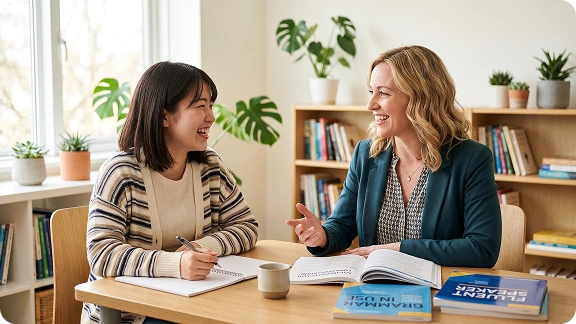 プロ講師が生徒を指導している様子