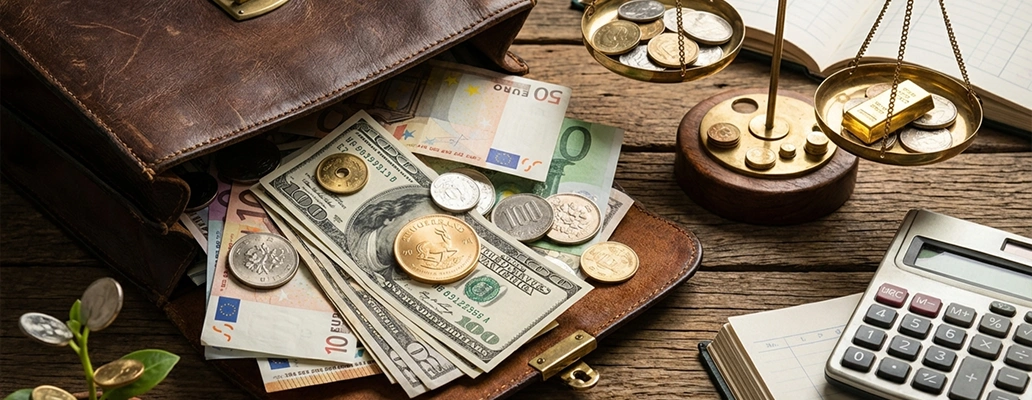 留学費用と生活費を比較するためのテーブルと資料のイメージ