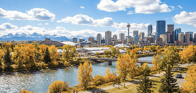 カルガリーの街並み