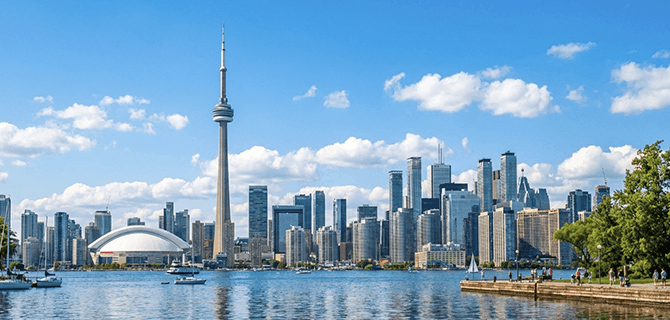 トロントの街並み