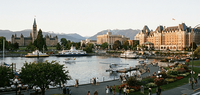 ビクトリアの街並み