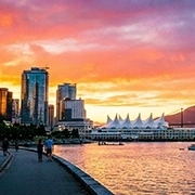 バンクーバーの街並み