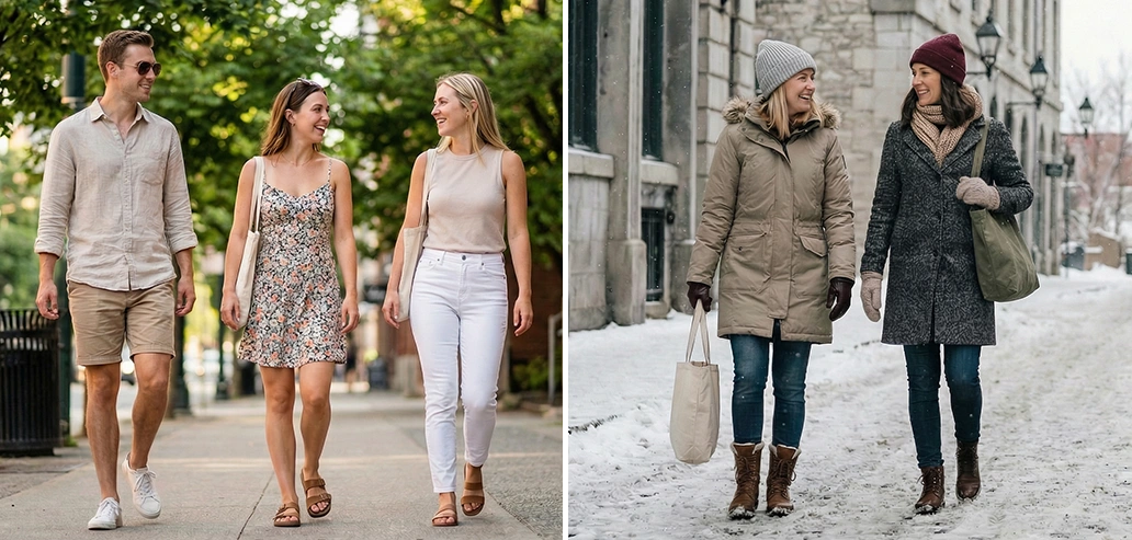 カナダの住宅街の景観