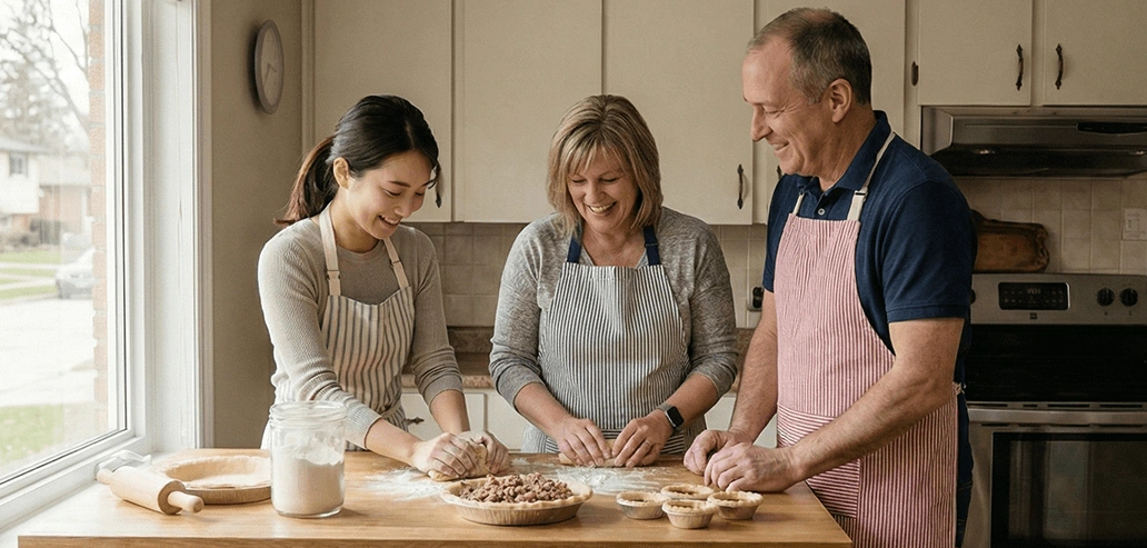異文化交流の様子を表す写真