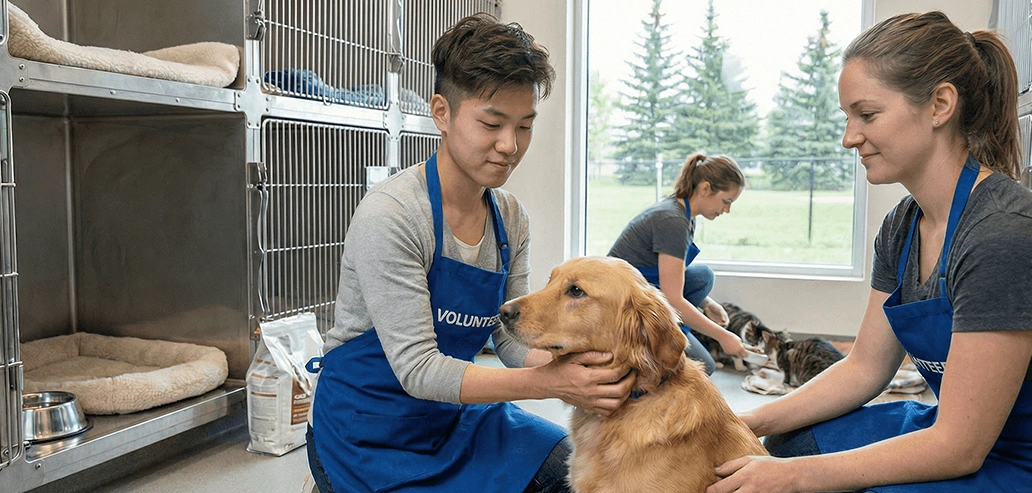 ボランティア活動の準備を表す写真