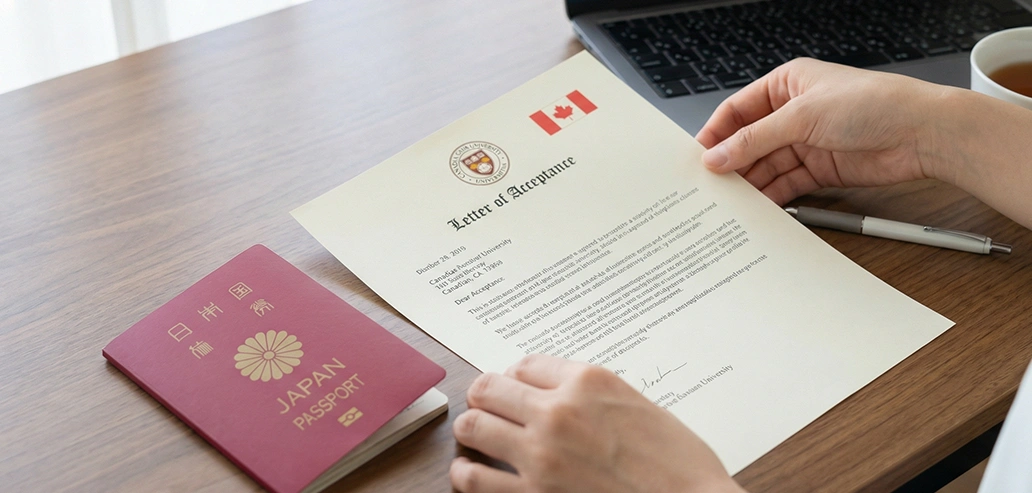 カナダ留学のスケジュールを計画する学生