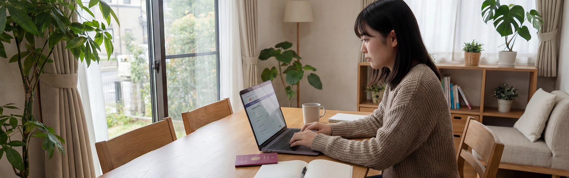 カナダ留学の計画とビザ手続きのイメージ