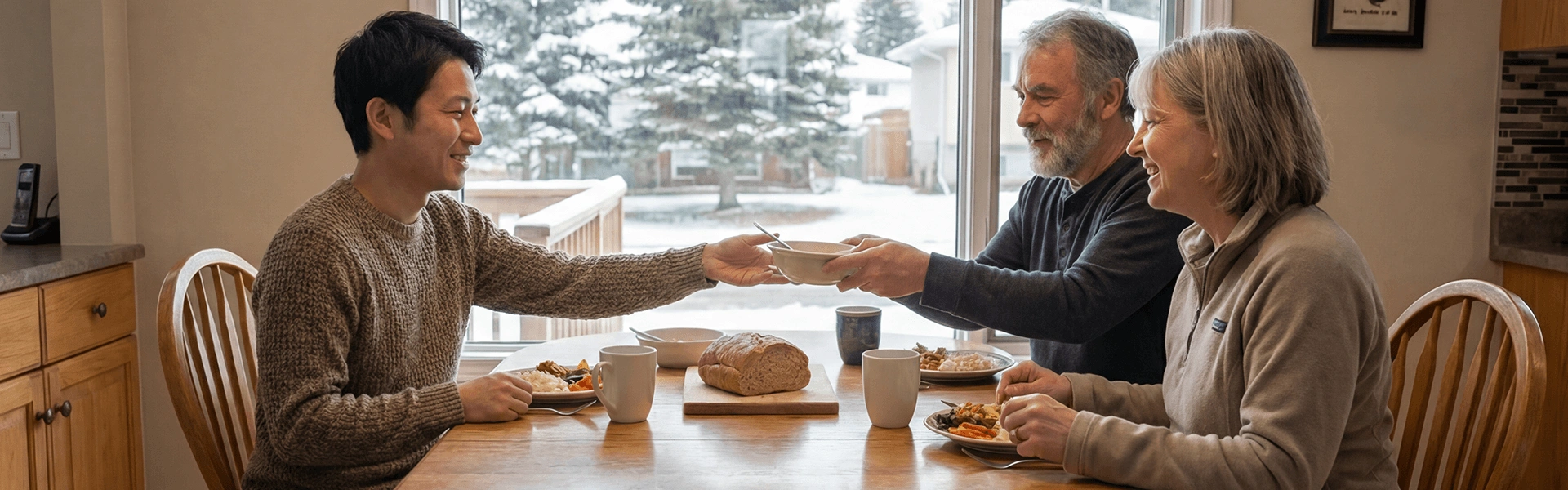 カナダ留学の滞在先（ホームステイ・学生寮・シェアハウス）を比較するバナー画像
