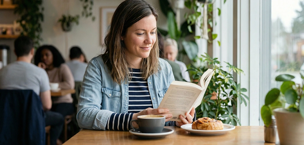 カナダのおしゃれなカフェの写真