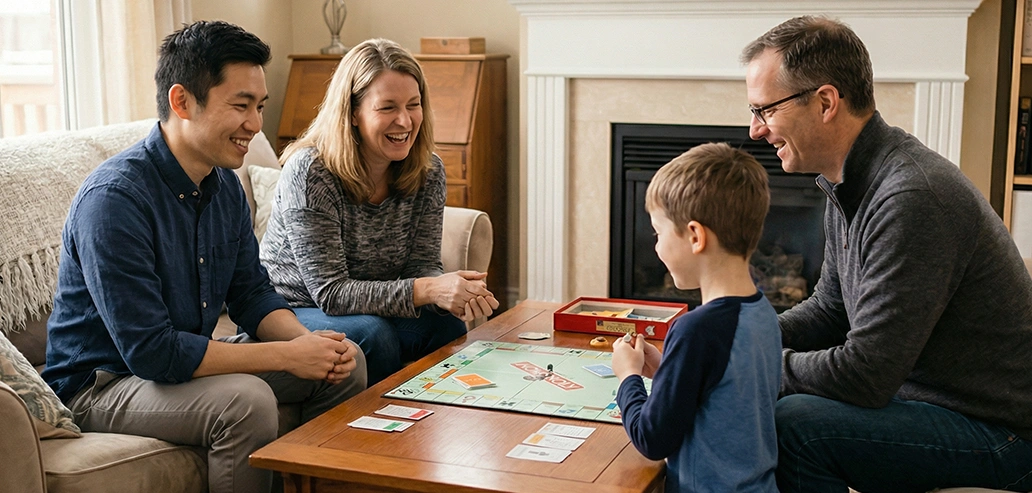 ホストファミリーとの交流の様子