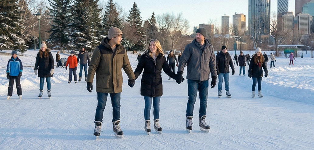 四季折々のカナダのアウトドア活動の写真