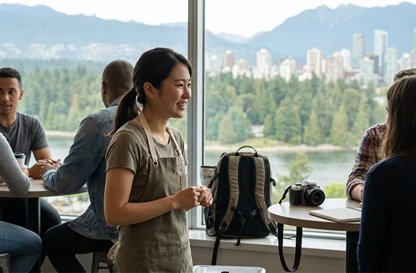 カナダで働きながら生活するワーキングホリデーの様子