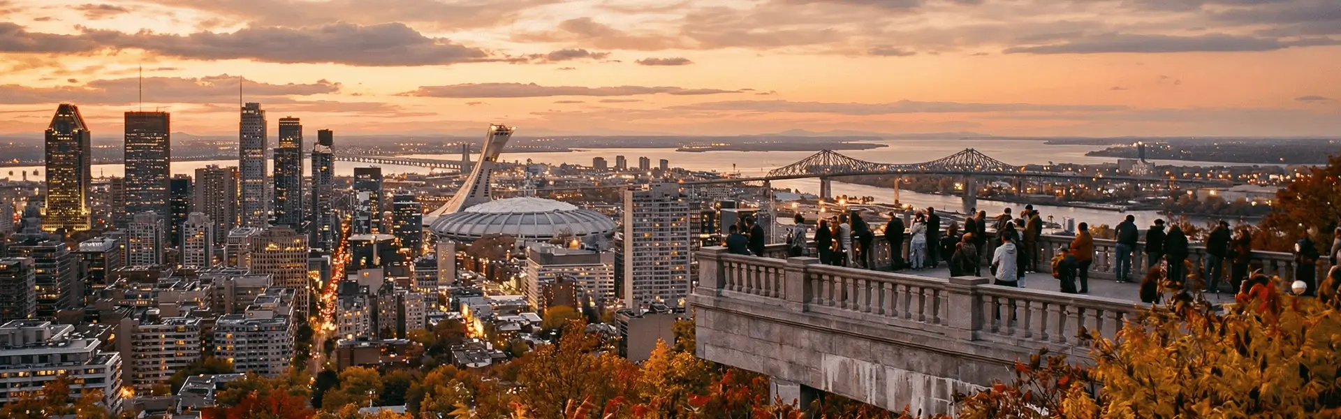 モントリオールの歴史的な街並み