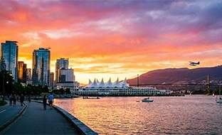 バンクーバーの街並み