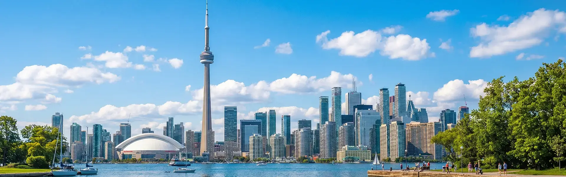 トロントの高層ビルと都市景観
