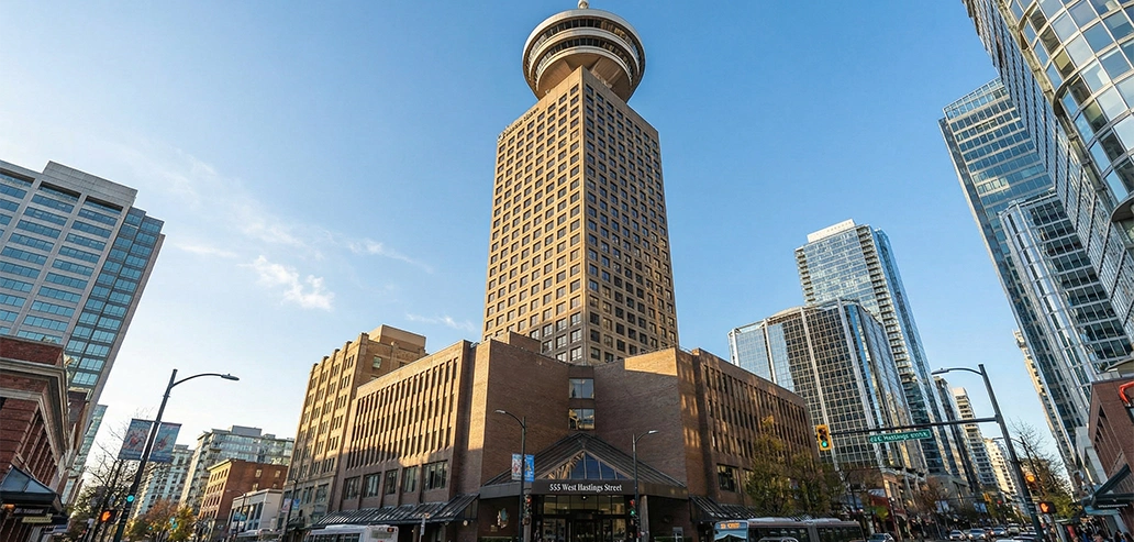 バンクーバー・ルックアウトの展望台からの景色