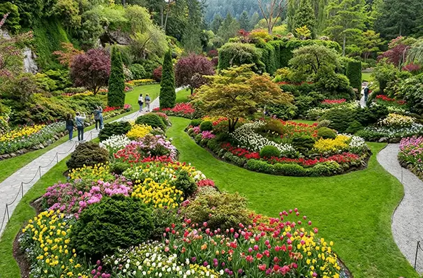 ブッチャートガーデンの花々