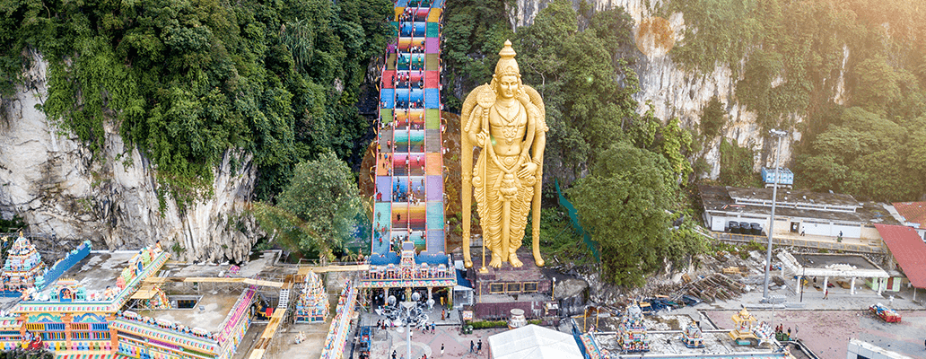 マレーシア留学費用の内訳 | 多民族文化に触れられるマレーシア バトゥ洞窟の風景