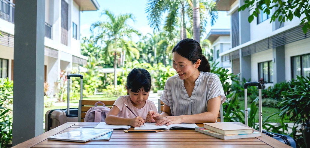 セブ島親子留学の期間別費用の目安イメージ