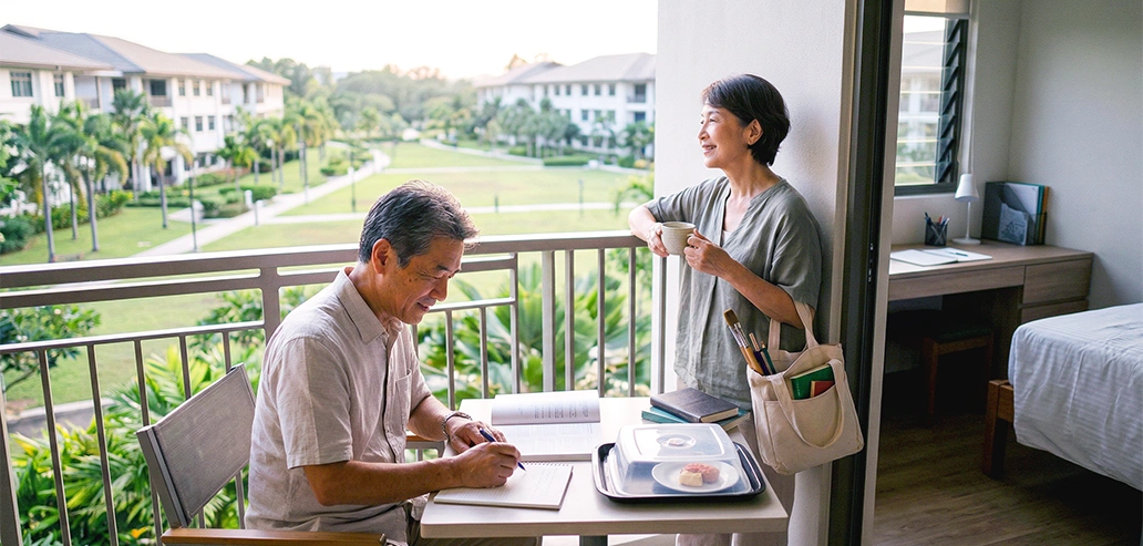 シニア向け留学のストレスフリーな滞在スタイル