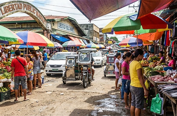 バコロドの野外マーケット