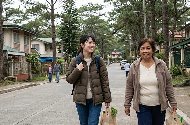 治安の良いバギオの街並み
