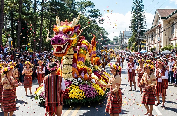 バギオのフェスティバルの様子