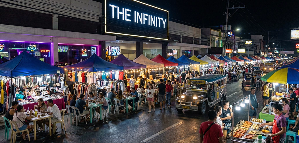 アンヘレス・シティのナイトマーケット