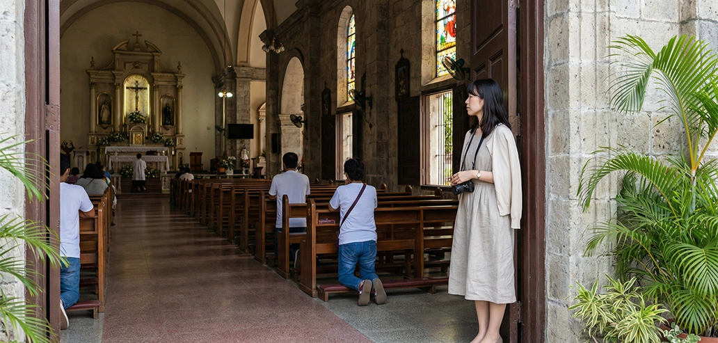 ドゥマゲテの観光スポットでもある教会
