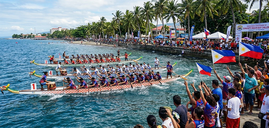ドゥマゲテの街で行われるお祭り