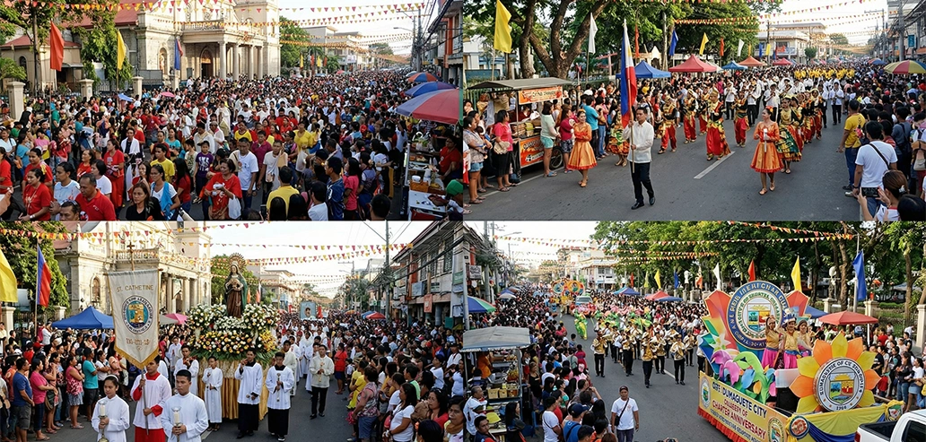 ドゥマゲテの文化イベントの風景