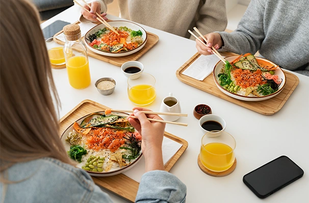 留学生向けの食事例