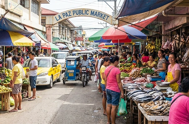 イロイロの野外マーケット