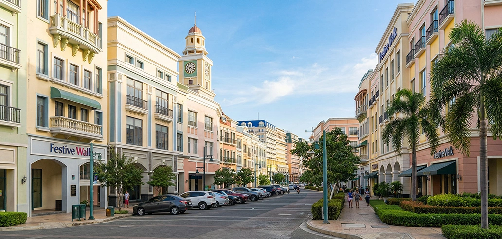 フェスティブ・ウォーク・イロイロの外観