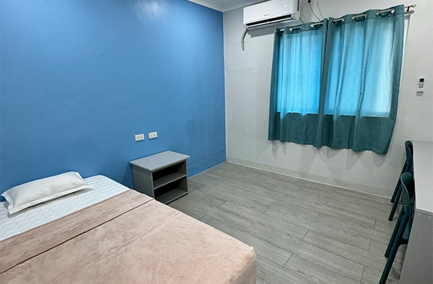 フィリピン留学の学生寮にあるプライベートな個室