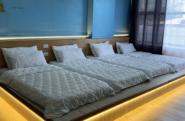 フィリピン留学中に利用される4人部屋の室内