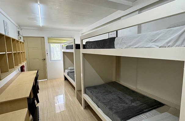 フィリピン留学で選べるコストを抑えた4人部屋の居室