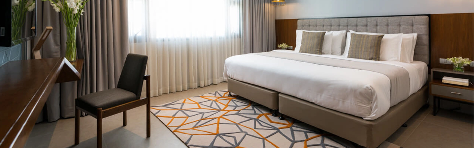 フィリピン留学の滞在先として利用される清潔な個室タイプの部屋