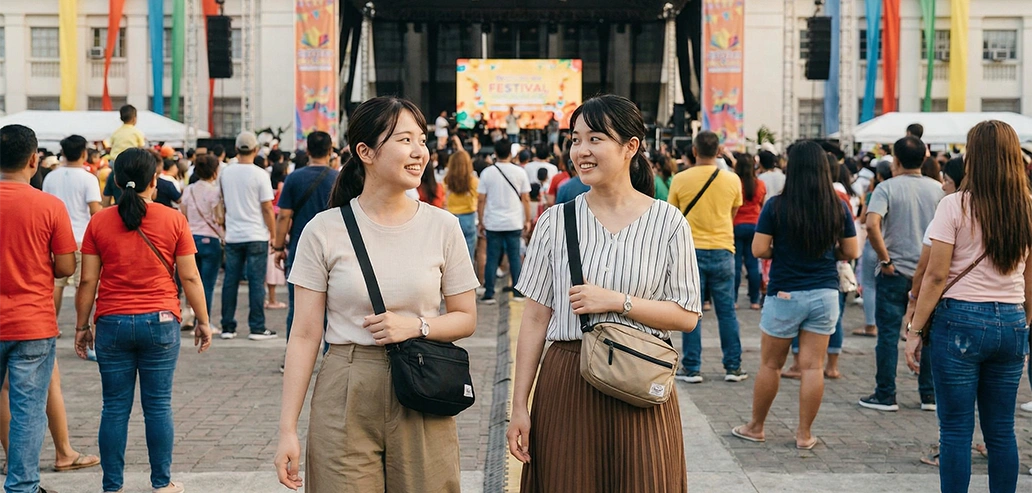 イベント会場の混雑する様子