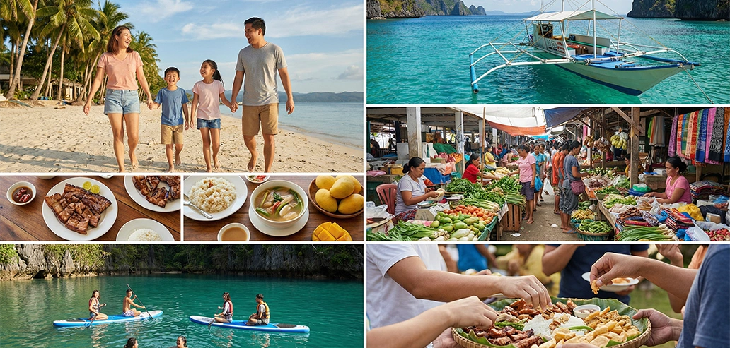 現地の伝統文化を体験する人々の様子