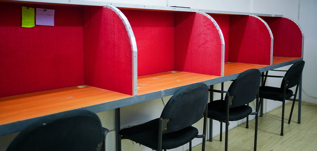 xフィリピン留学中に集中して学習できる自習スペースxx