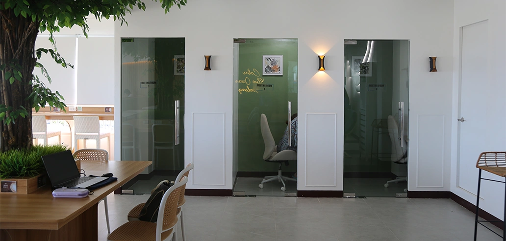 フィリピン留学中に利用できる共有スペースの様子