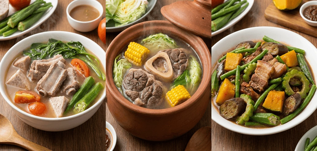 フィリピンの酸味が特徴のスープ料理シニガン