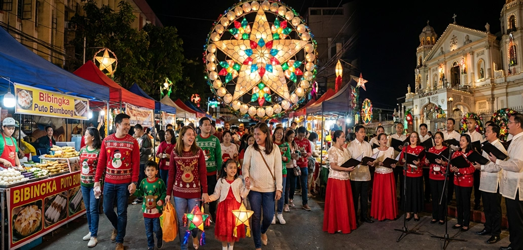 フィリピンの祝日に行われる夜のフェスティバル