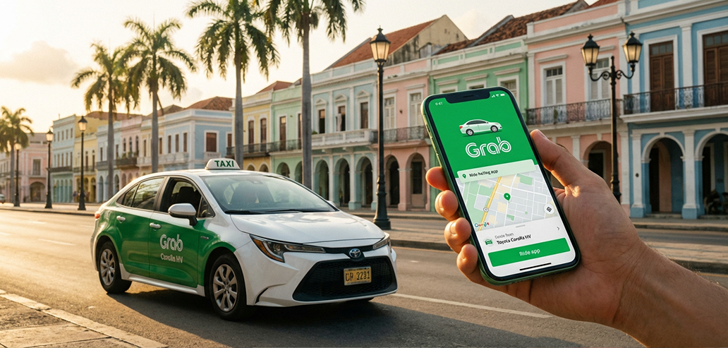 フィリピンで利用できる配車アプリとタクシーのイメージ